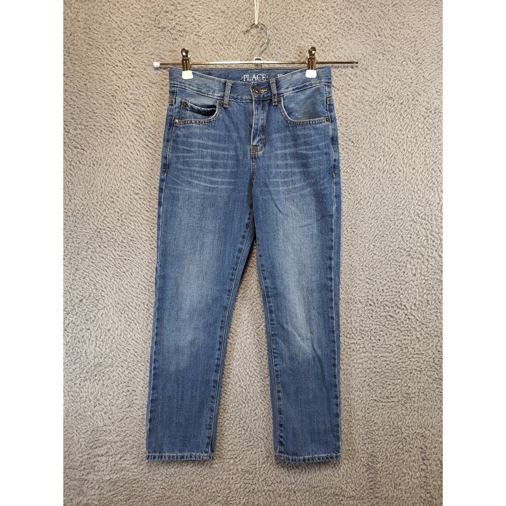 The Children's Place Jeans Girls 10 (Fits W25xL23) Blue Straight Denim Casual